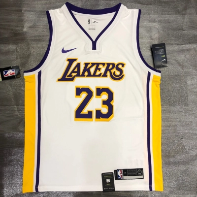 Regata Branca Home do Los Angeles Lakers LeBron James Nº 23 01