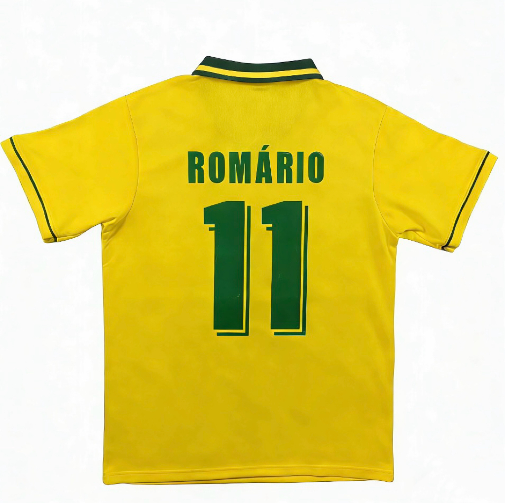 Camisa Retrô Home do Brasil 1994 Nº 11 Ronaldo