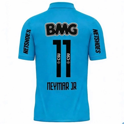 Camisa Retrô Away Azul do Santos 2012/13 Neymar 02