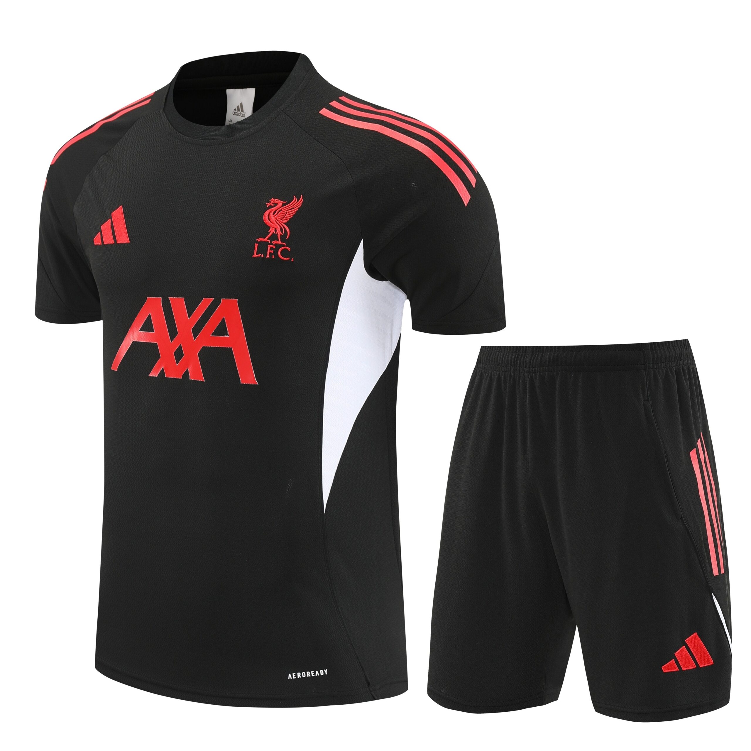 Kit de Treino do Liverpool 2025/26 Preto e Vermelho