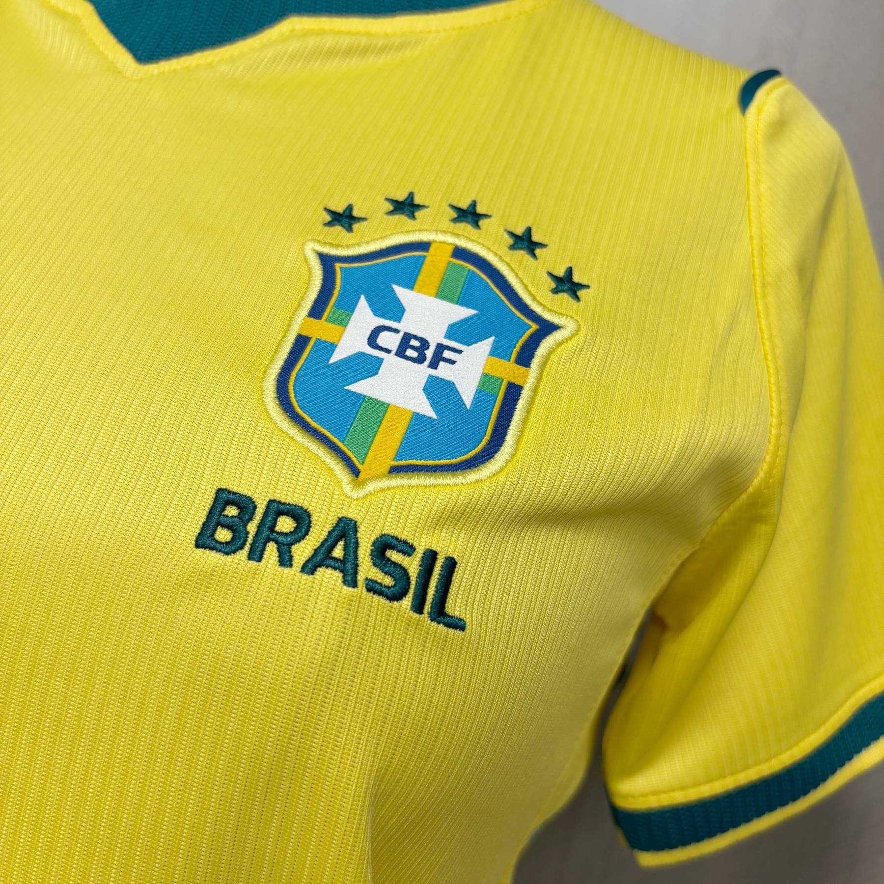 Camisa Brasil Home Torcedor Amarela Gola V Manga Curta 2026