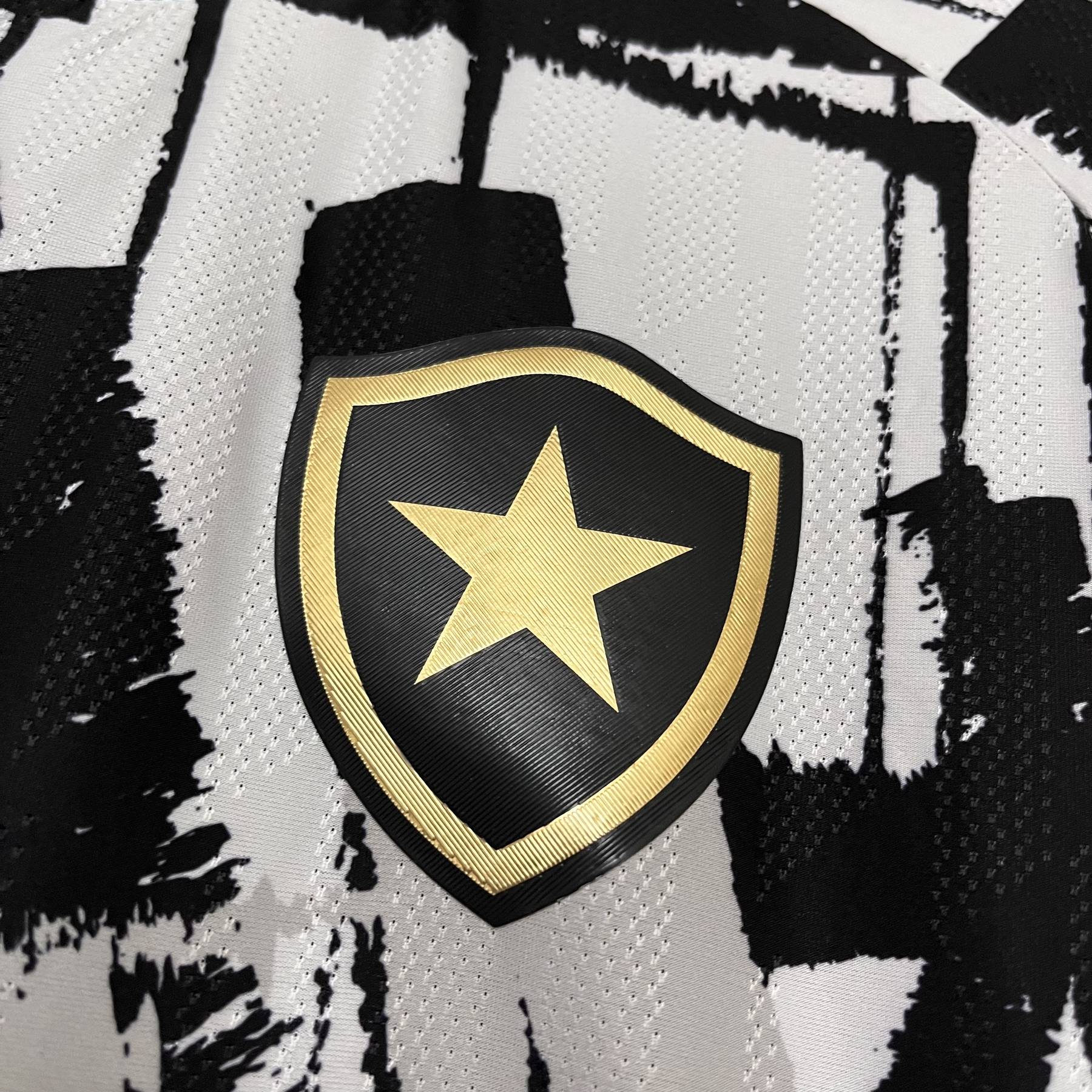 Camisa Torcedor Quarta Preta e Branca do Botafogo 2025/26