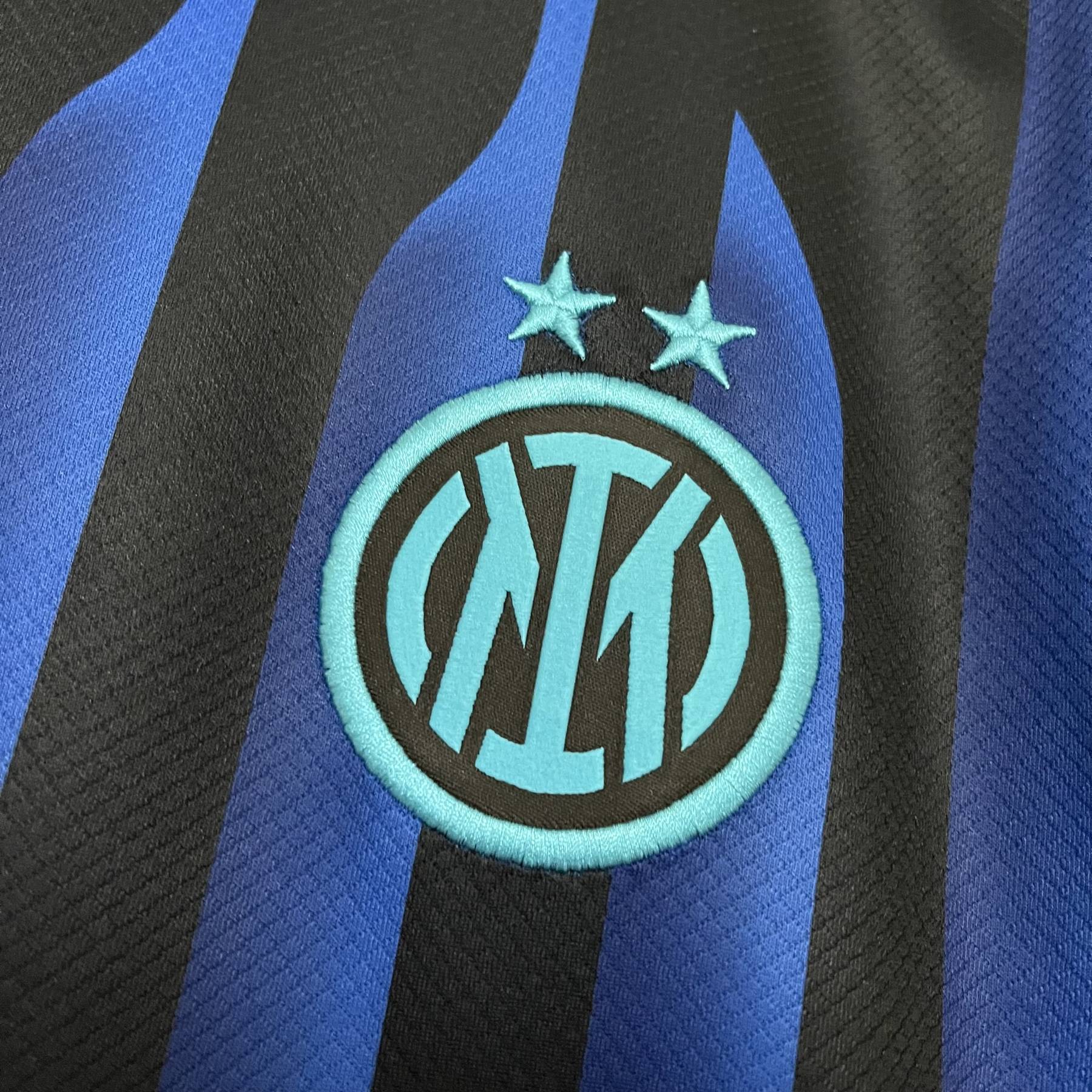 Kit Infantil Home Preto e Azul do Inter de Milão 2025/26