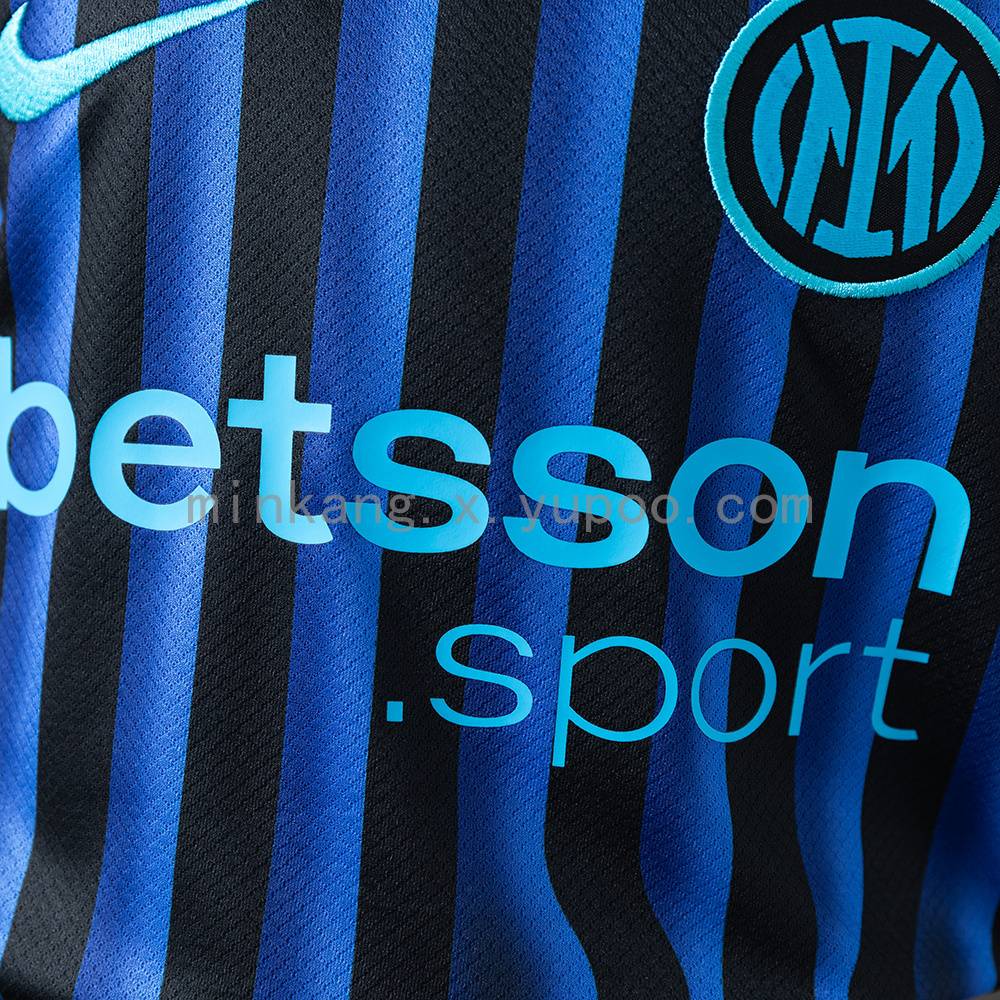 Kit Infantil Home Preto e Azul do Inter de Milão 2025/26