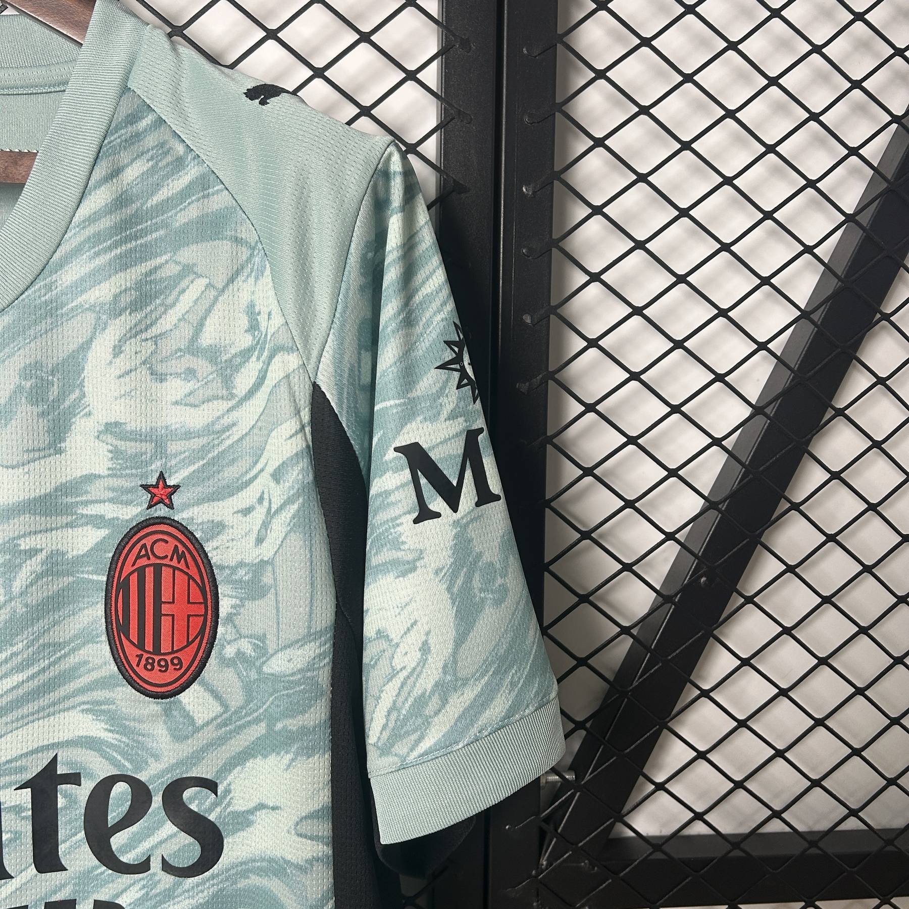 Camisa AC Milan Goleiro Verde-Claro Manga Curta 2025
