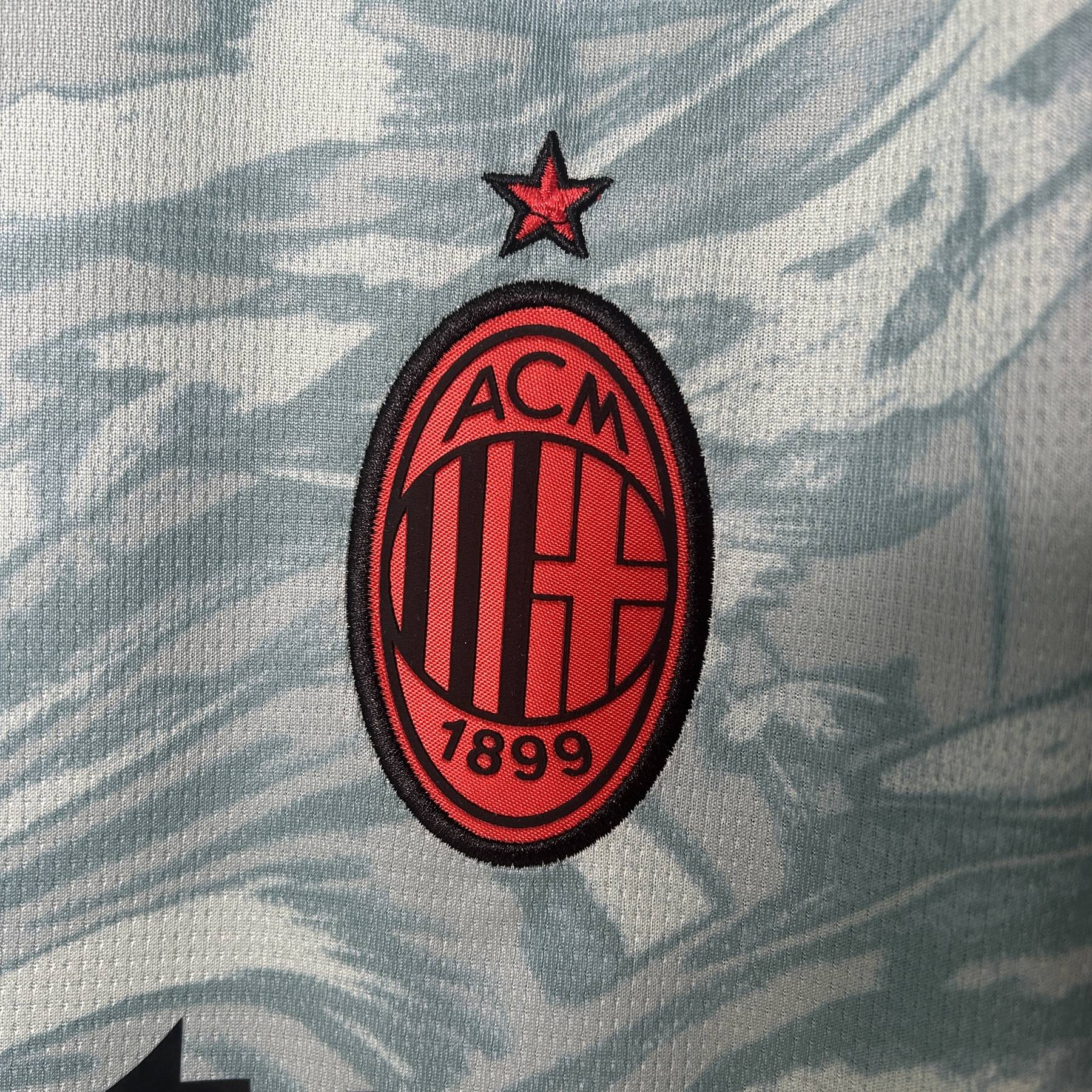 Camisa AC Milan Goleiro Verde-Claro Manga Curta 2025