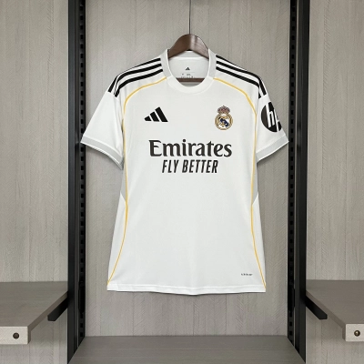 Camisa Torcedor Home Branca do Real Madrid 2025 02
