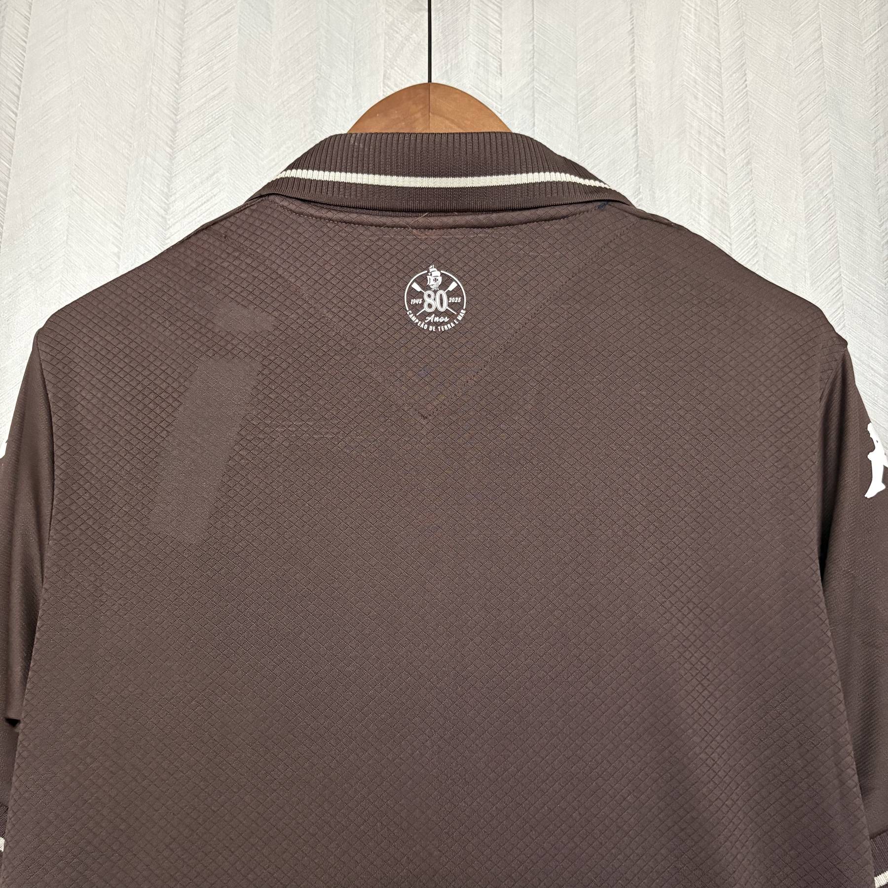Camisa Torcedor Segunda Visitante Marrom do Vasco da Gama 2025
