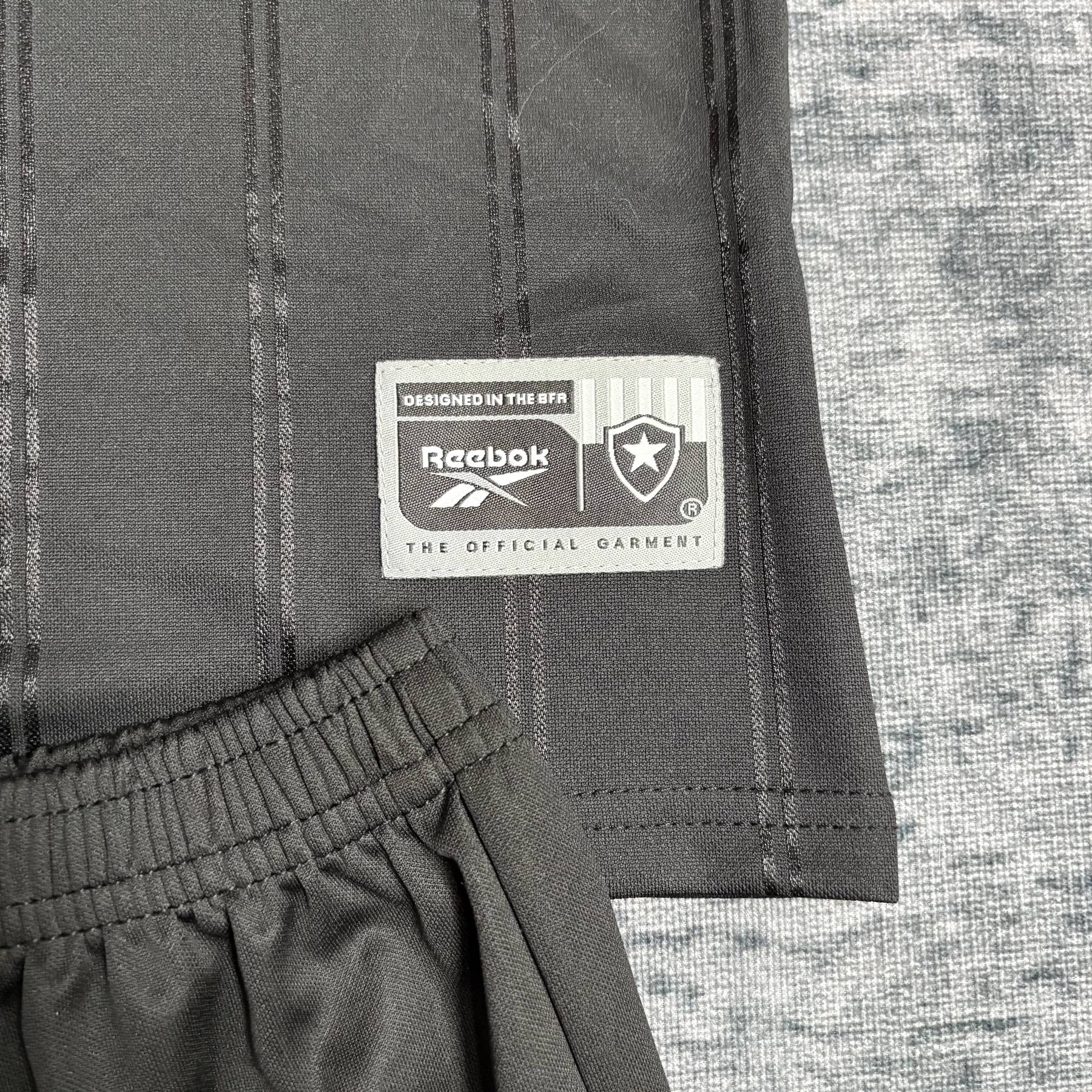 Kit Infantil Away do Botafogo 2025 Preto com Camisa e Shorts