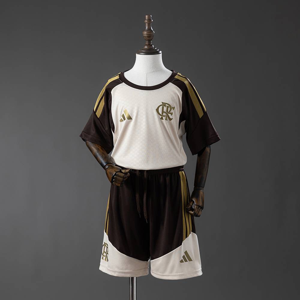 Kit Infantil de Treino Bege do Flamengo 2026-2027
