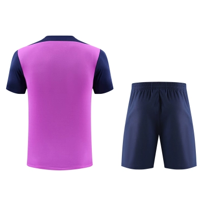 Kit de Treino Barcelona Masculino 25/26 Torcedor Rosa e Azul-Marinho 02
