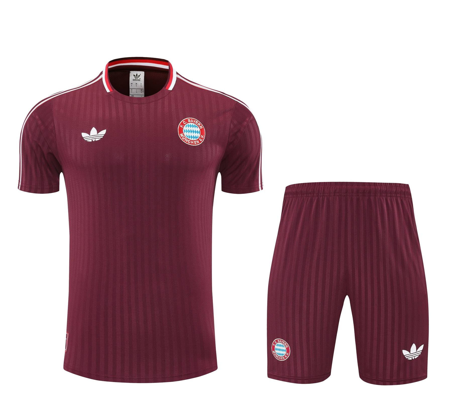 Kit de Treino Bayern de Munique Masculino 25/26 Torcedor Vinho