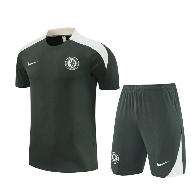 Kit de Treino Chelsea Masculino 25/26 Torcedor Verde Escuro