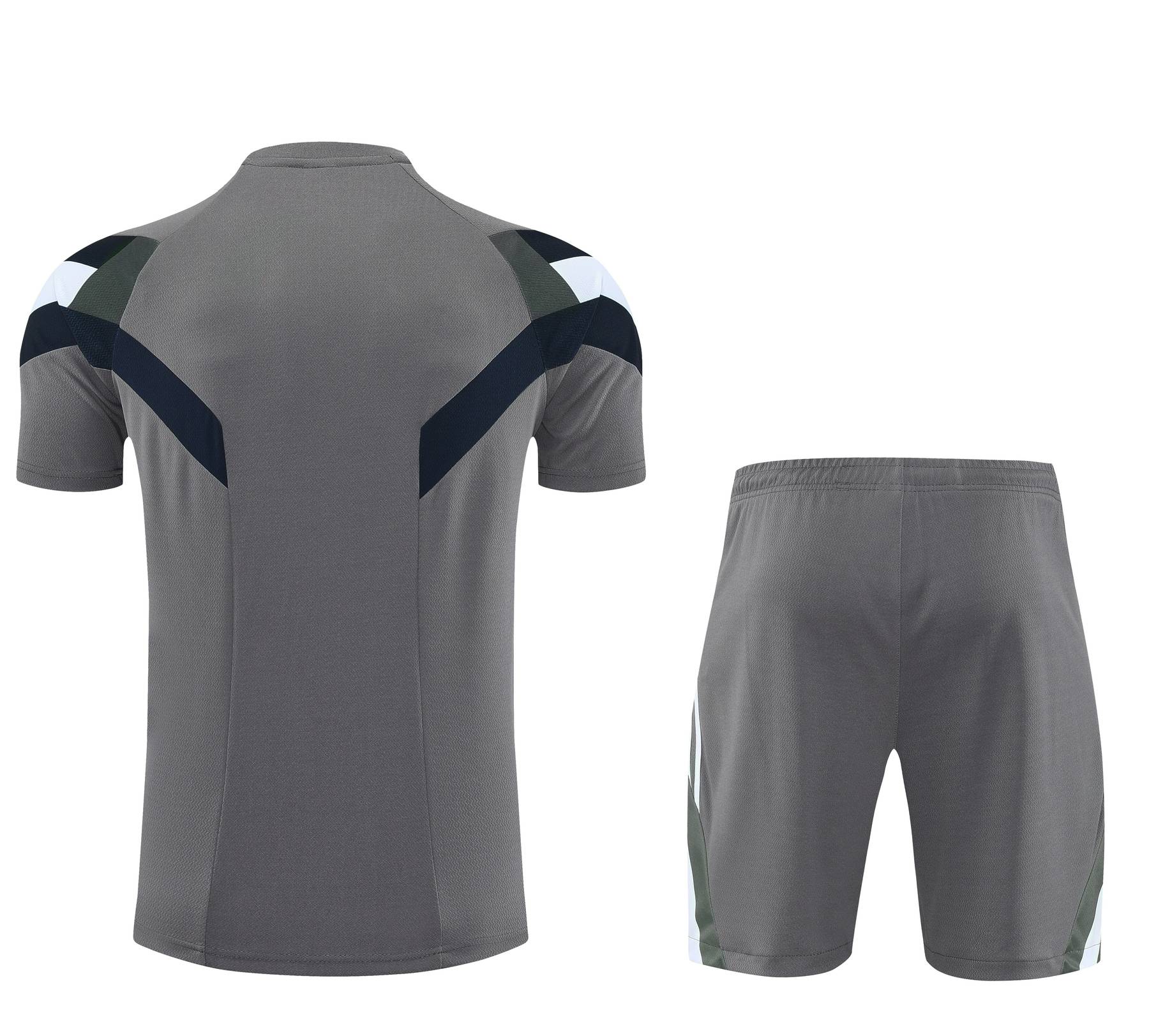 Kit de Treino Real Madrid Masculino 25/26 Torcedor Cinza, Azul-Marinho e Branco