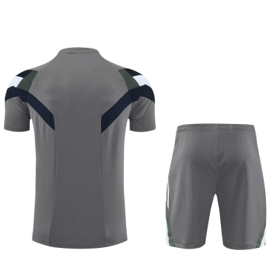 Kit de Treino Real Madrid Masculino 25/26 Torcedor Cinza, Azul-Marinho e Branco 02