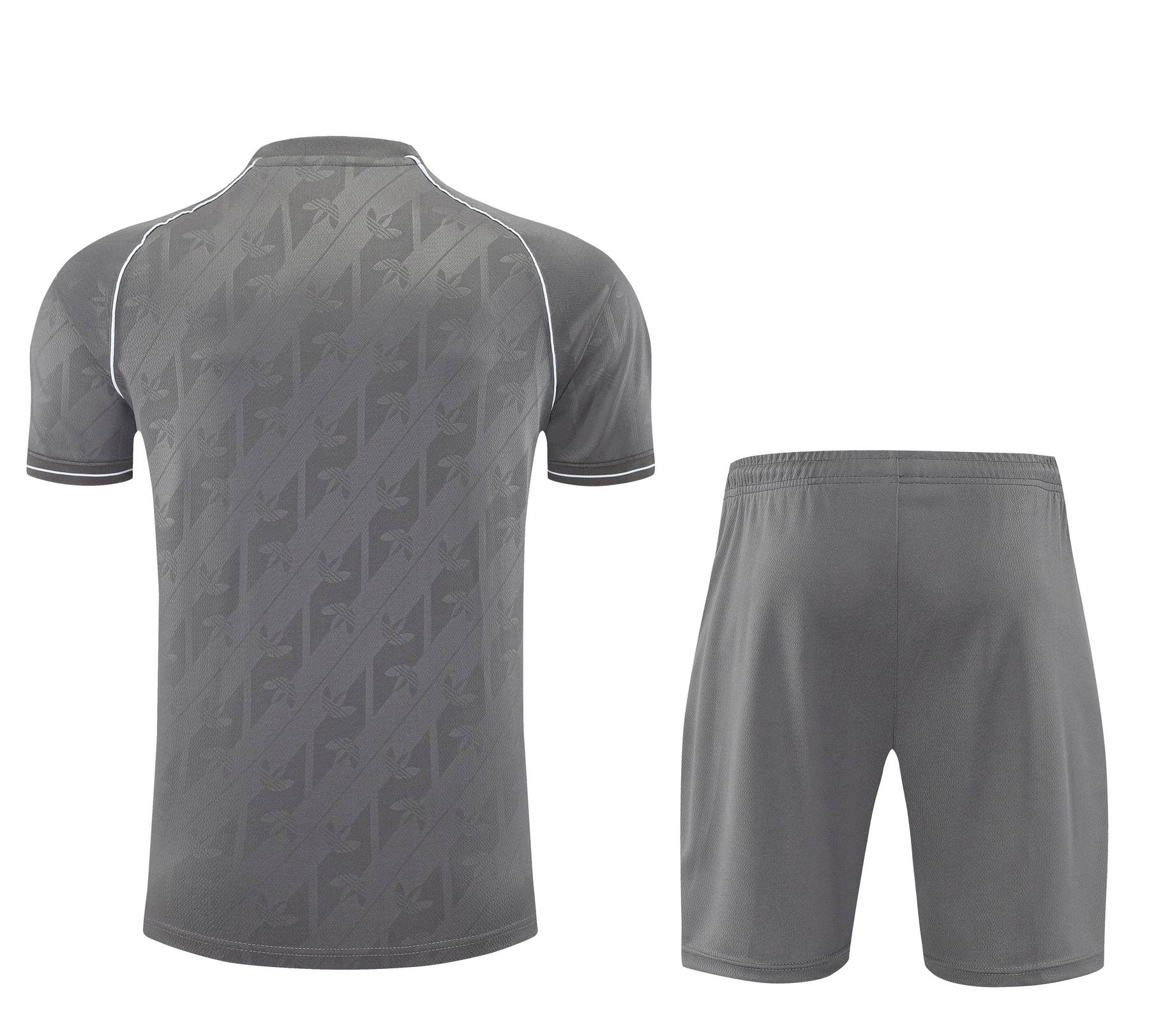 Kit de Treino Real Madrid Masculino 25/26 Cinza e Branco