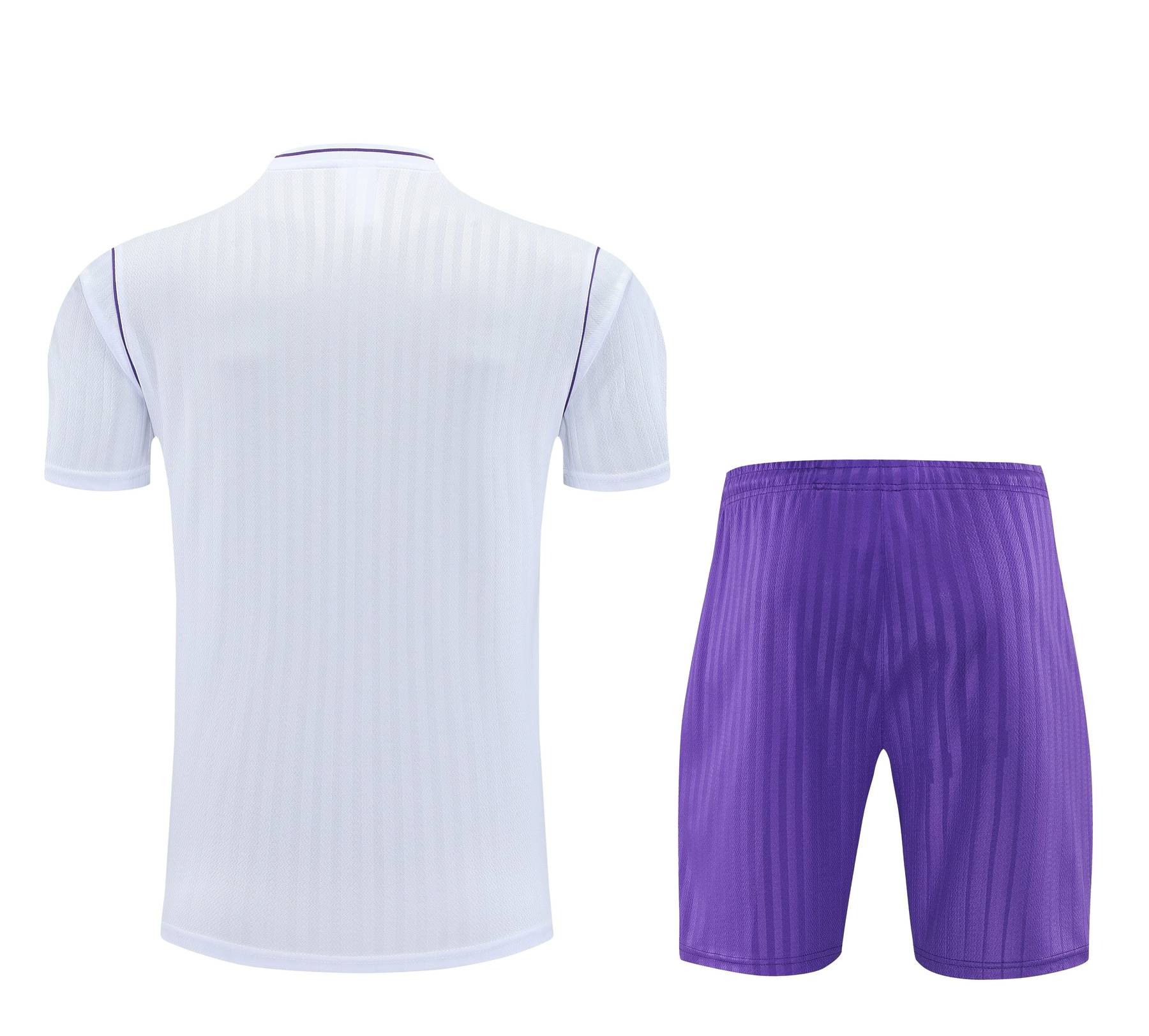 Kit de Treino Real Madrid Masculino 25/26 Torcedor Branco e Roxo
