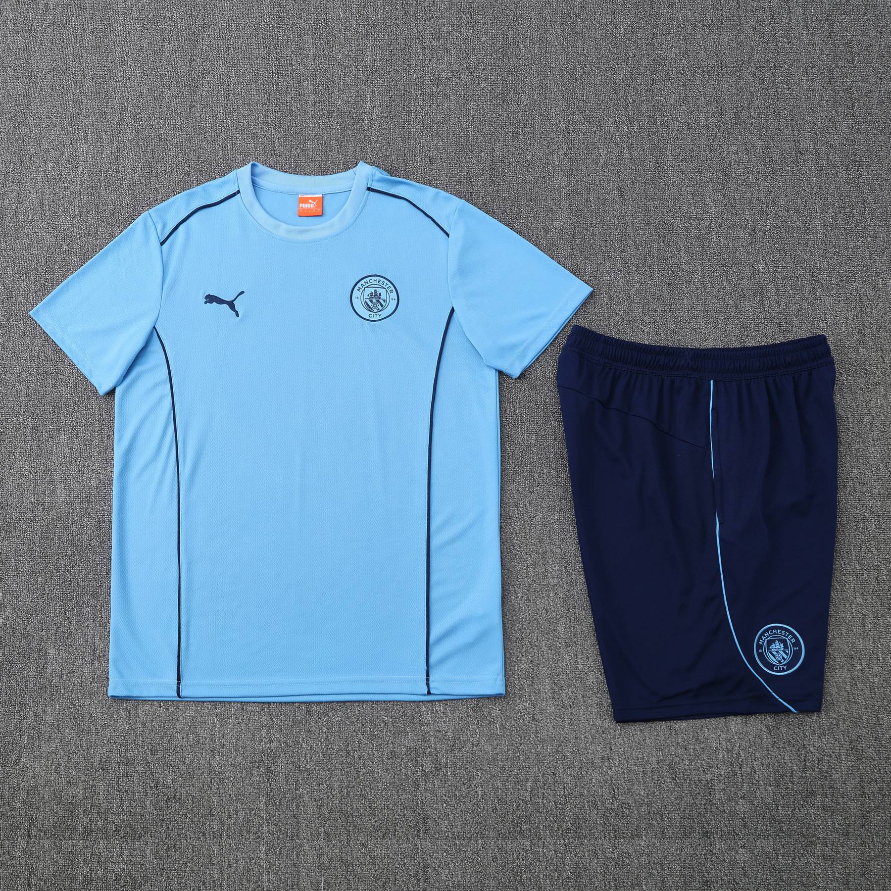 Kit de Treino do Manchester City 2025-2026 Azul-Claro