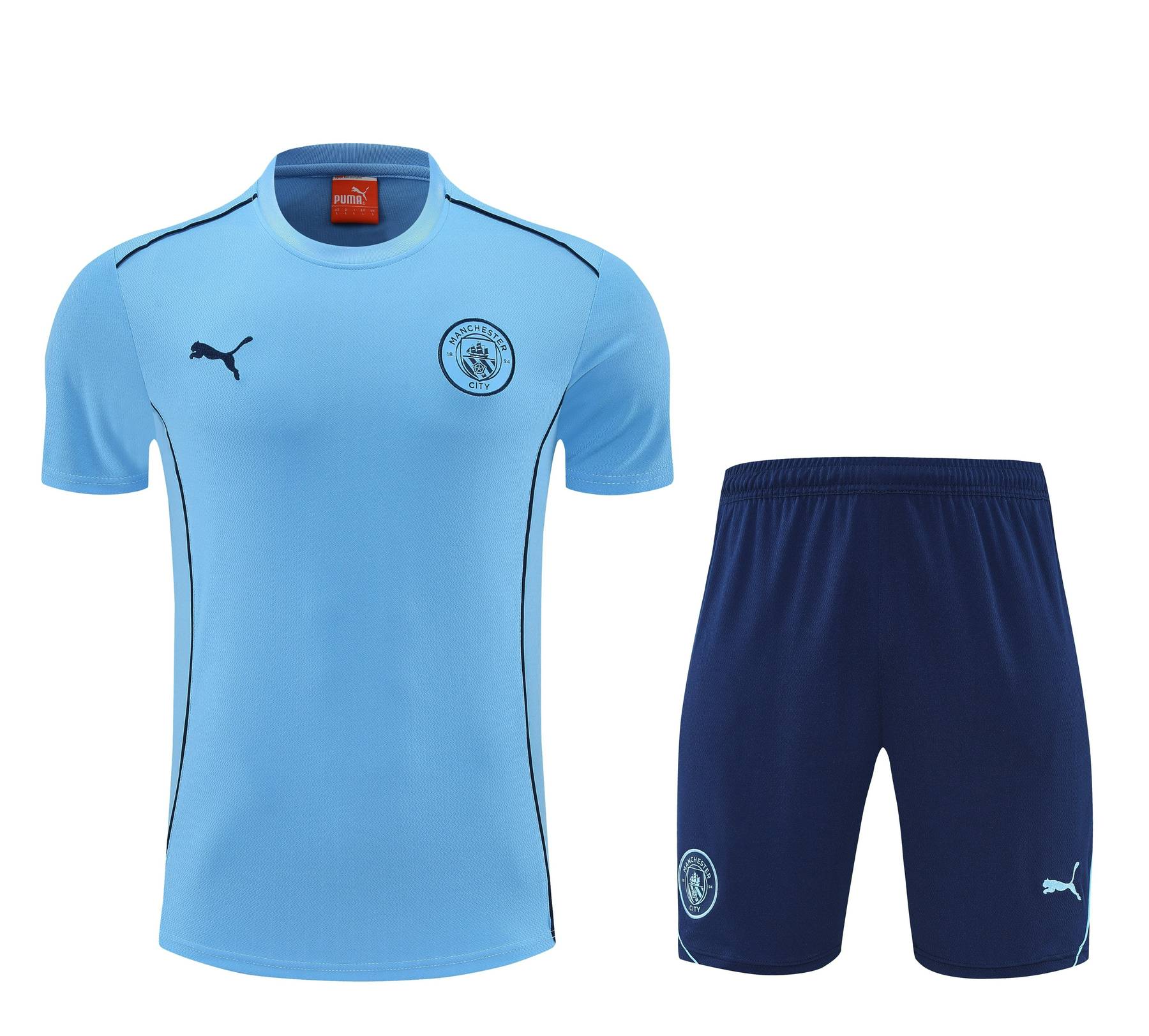 Kit de Treino do Manchester City 2025-2026 Azul-Claro