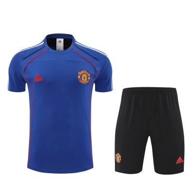 Kit de Treino do Manchester United 2023-2024 Azul-Marinho 01