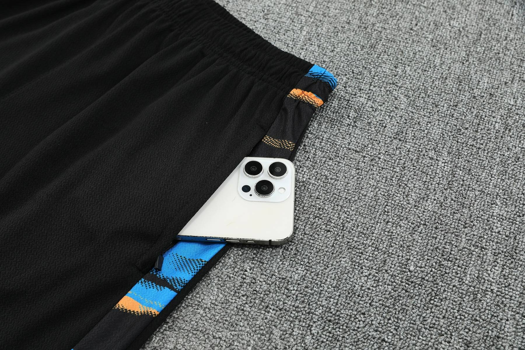 Kit de Treino do Marseille 2025-2026 Azul com Detalhes Laranja e Pretos