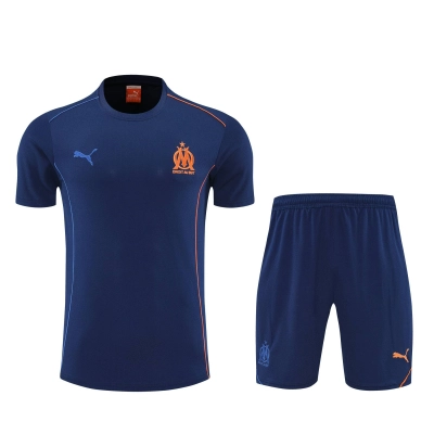 Kit de Treino do Marseille 2025-2026 Azul-Marinho 01