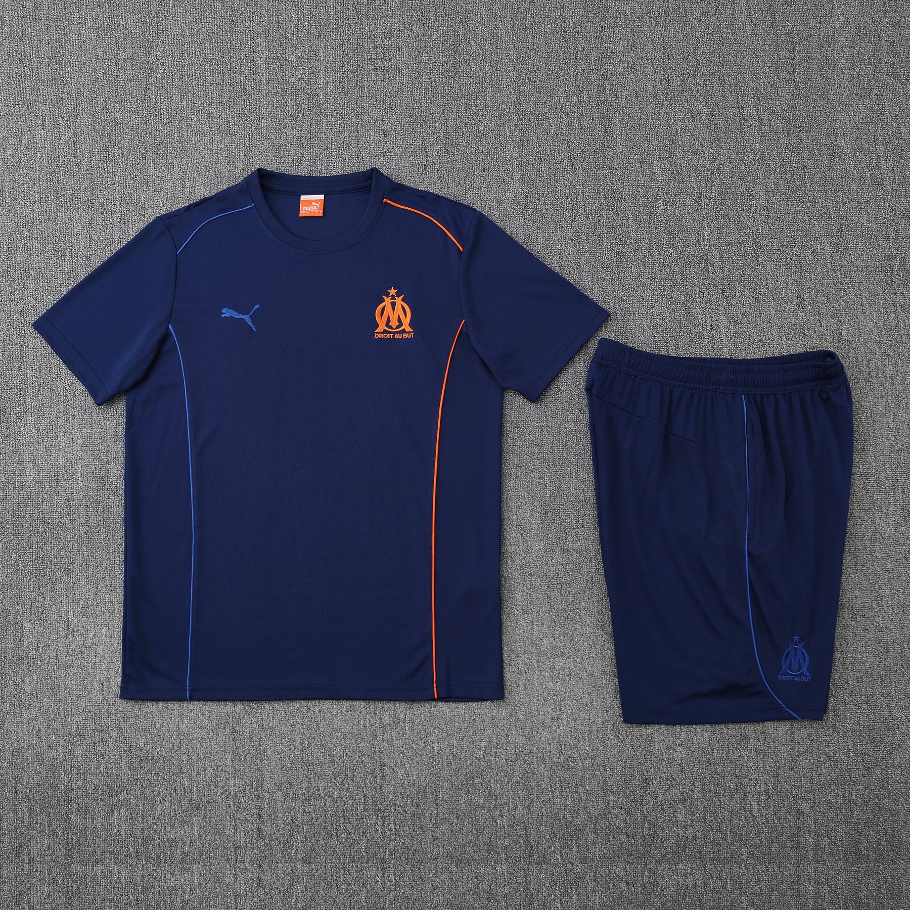 Kit de Treino do Marseille 2025-2026 Azul-Marinho
