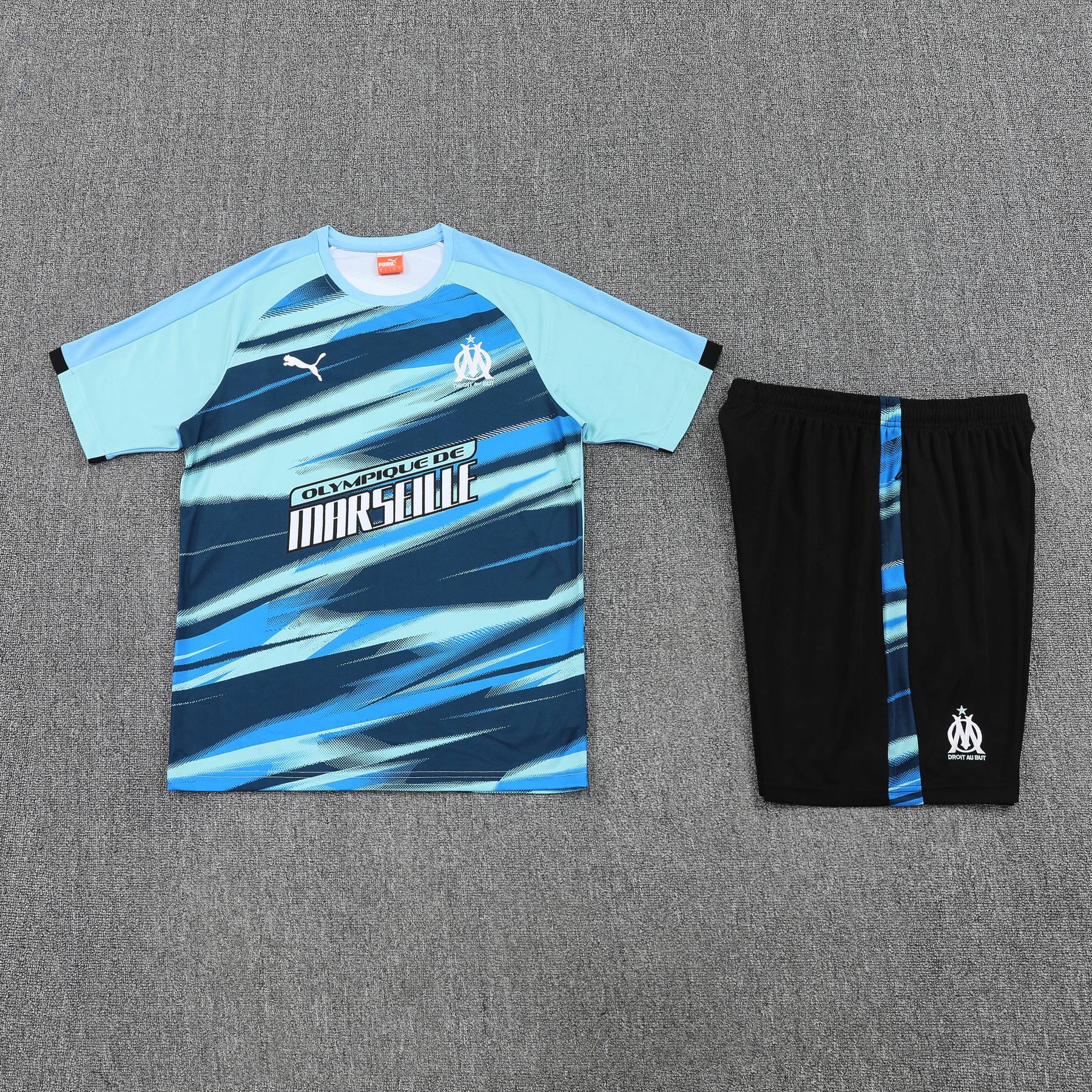 Kit de Treino Faster Marseille 2025-2026 Azul-Marinho