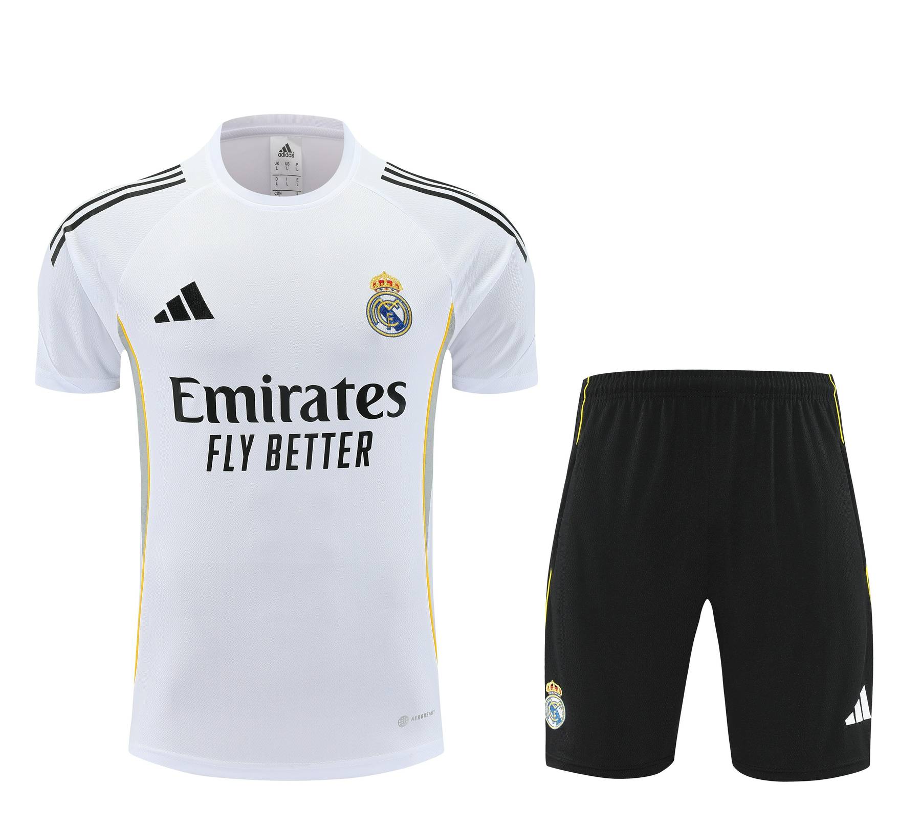 Kit de Treino Home do Real Madrid 2025-2026 Branco