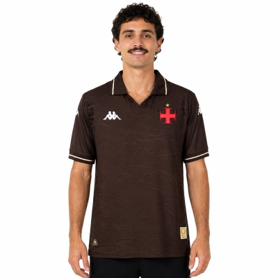 Camisa Torcedor Segunda Visitante Marrom do Vasco da Gama 2025 01