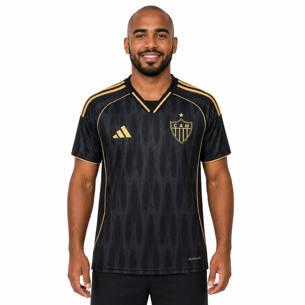 Camisa Torcedor Third Preta e Dourada do Atlético Mineiro 2025/26