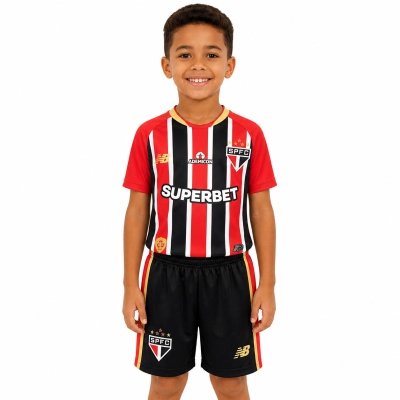 Conjunto Infantil Away do São Paulo 2025-2026 01