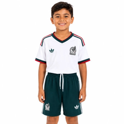 Kit Infantil Away do México 2026 01