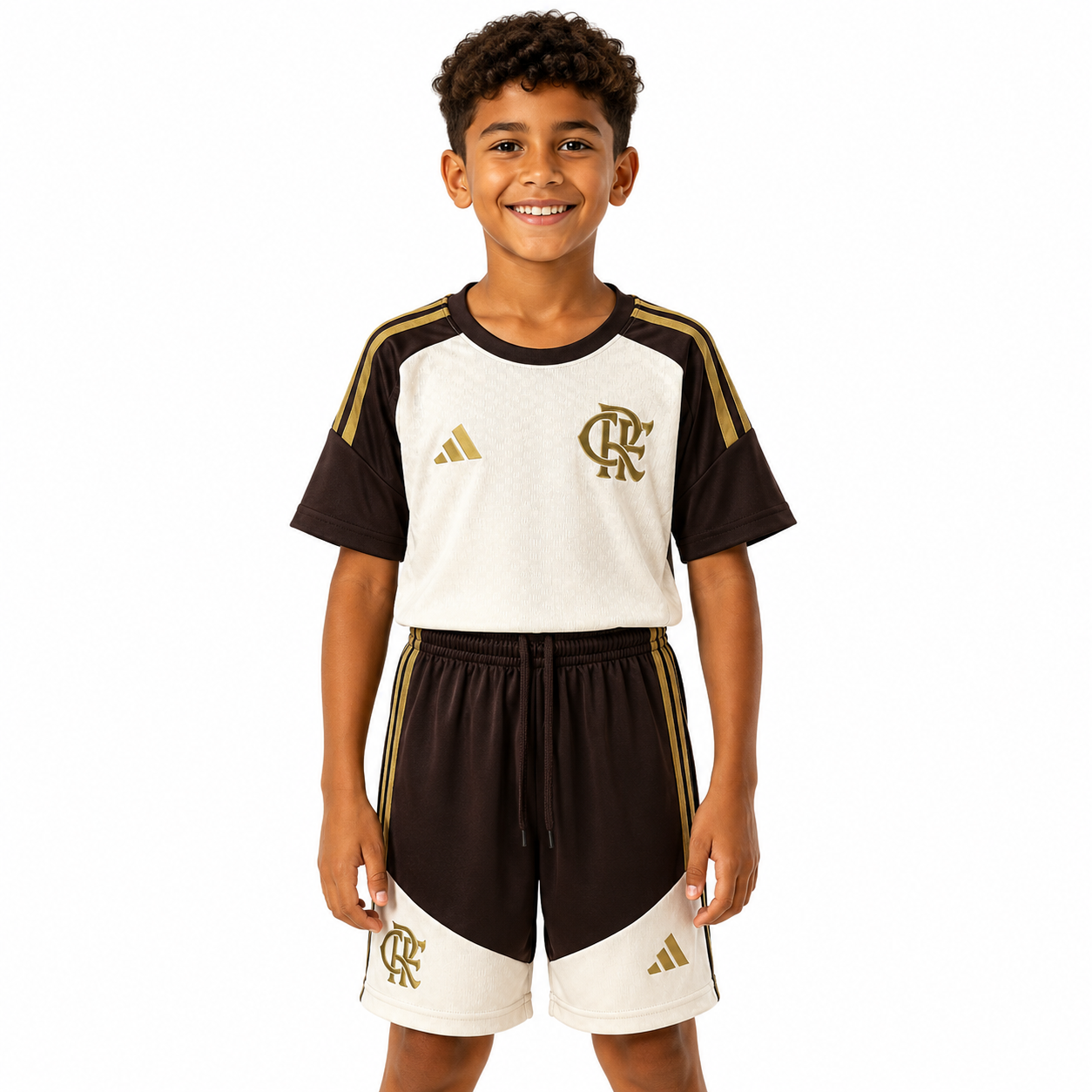 Kit Infantil de Treino Bege do Flamengo 2026-2027