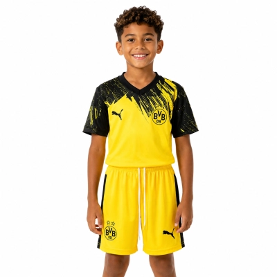 Kit Infantil Home do Borussia Dortmund 2025 01