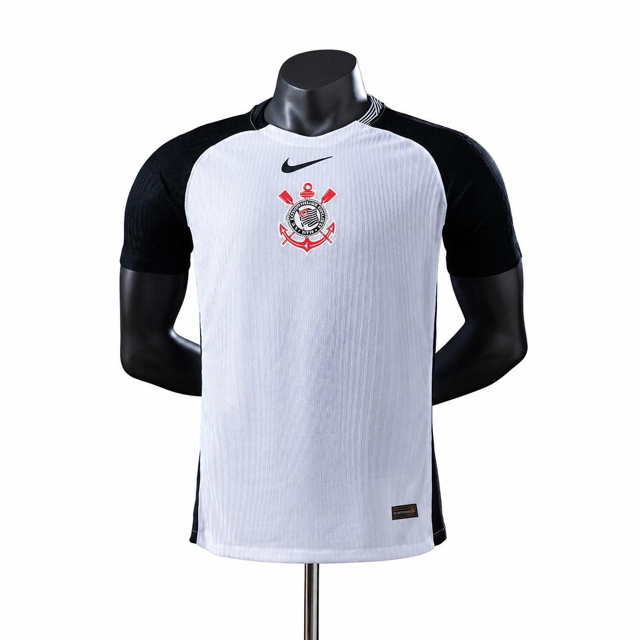 Camisa Versão Jogador Home Branca e Preta do Corinthians 2025/26