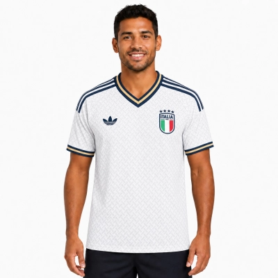 Camisa Itália Away 2026 Masculina Torcedor Branca 01