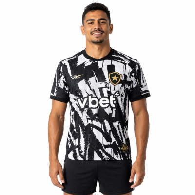 Camisa Torcedor Quarta Preta e Branca do Botafogo 2025/26 01