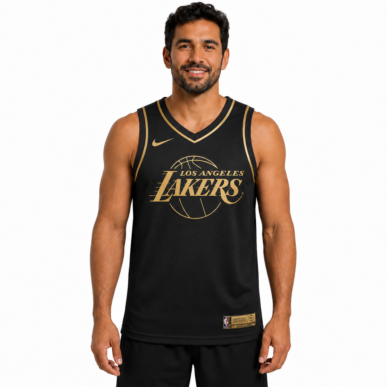 Regata Preta e Dourada do Los Angeles Lakers Kobe Nº 24