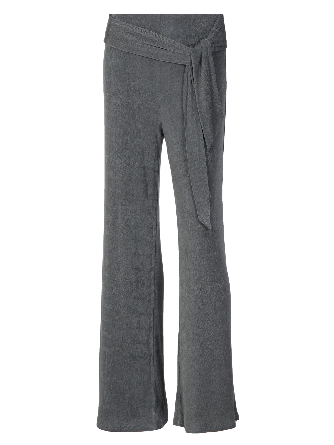Women High Waist Tie Wrap Wide Leg Pants