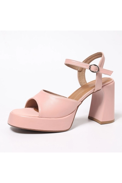 Women Platform Chunky Heel Ankle Strap Sandals 01