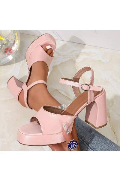 Women Platform Chunky Heel Ankle Strap Sandals 02