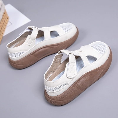 Women Mesh Hollow Out Platform Casual Shoes 02