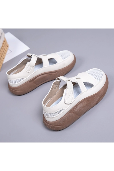 Women Mesh Hollow Out Platform Casual Shoes 02