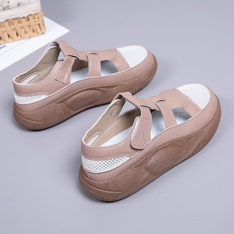 Women Mesh Hollow Out Platform Casual Shoes