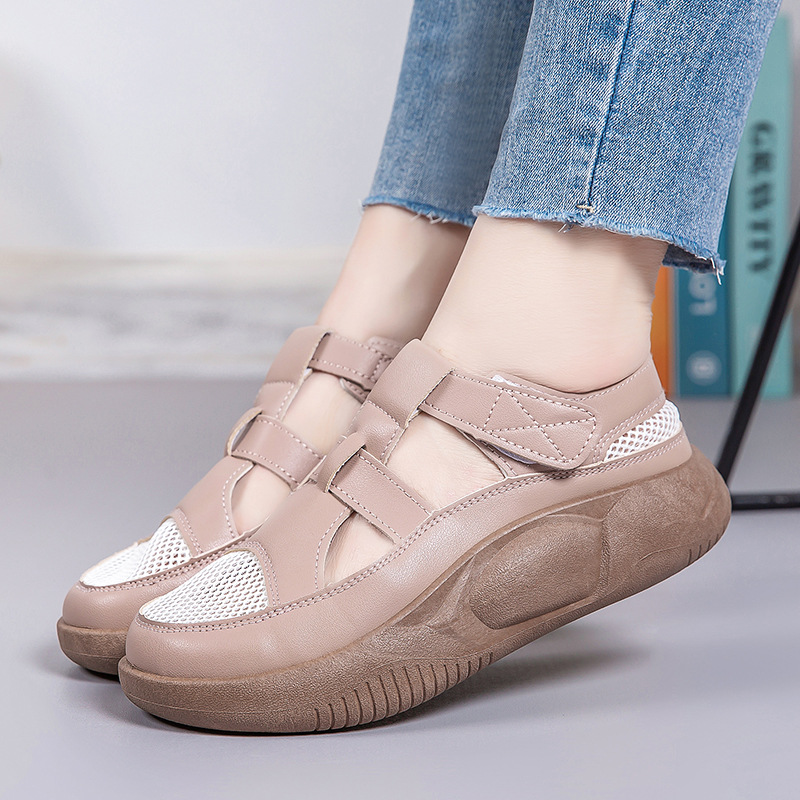 Women Mesh Hollow Out Platform Casual Shoes