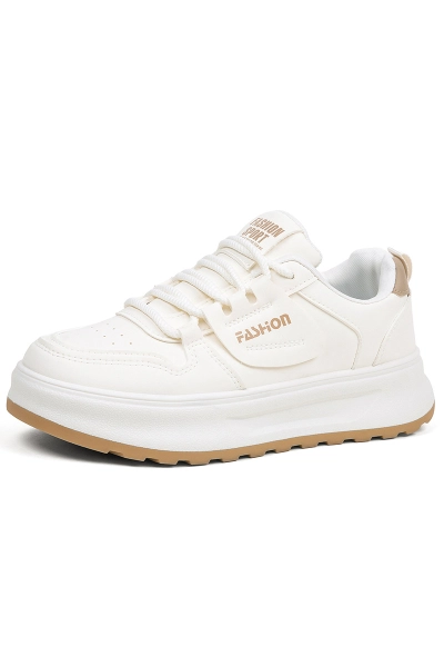 Women Fashion Platform Lace Up Casual Sneakers 01