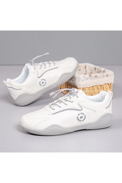 Women Slip On Elastic Lace Casual Sneakers 02
