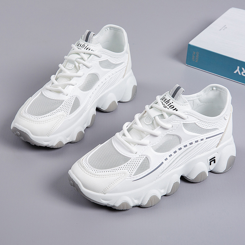 Women Breathable Mesh Platform Chunky Sneakers