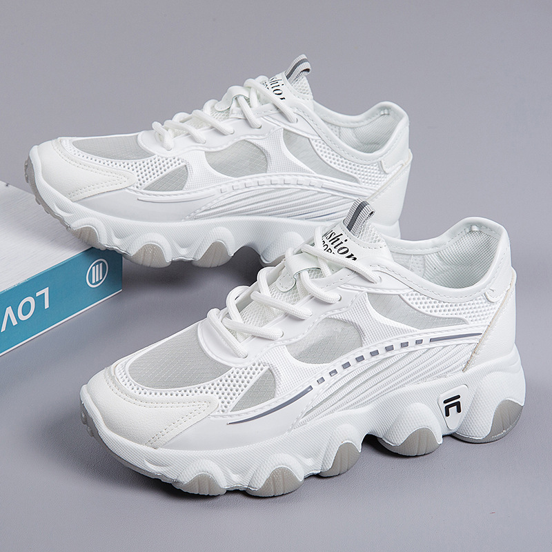 Women Breathable Mesh Platform Chunky Sneakers